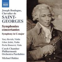 Symphonies concertantes | Joseph Boulogne Saint-Georges. Compositeur