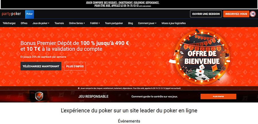 partypoker - meilleur casino en ligne poker